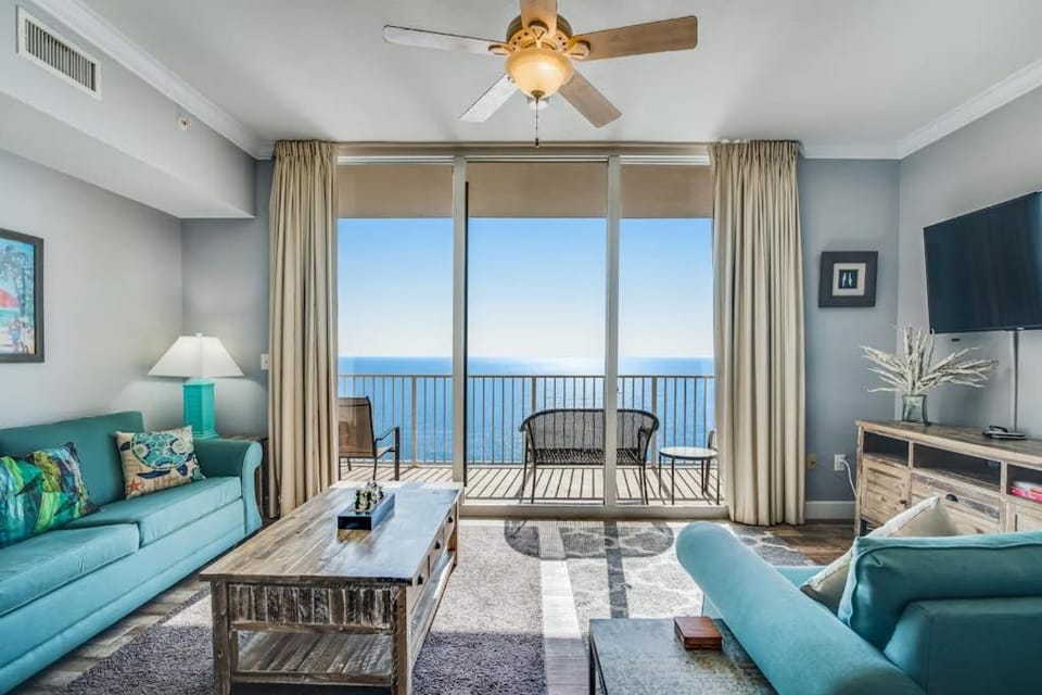Oceanfront oasis with shared pools hot tubs beach access & private balcony House in Panama City Beach