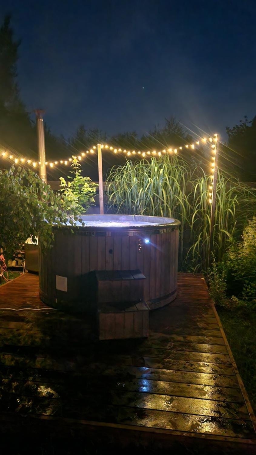 Drewniany domek z jacuzzi House in Poland