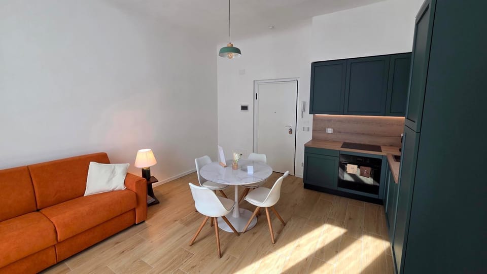 Living room, kitchen