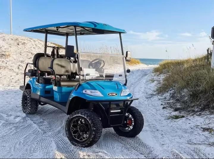 Golf Cart - 3 Min Walk to Beach - Rooftop Gulf Views House in South Walton County