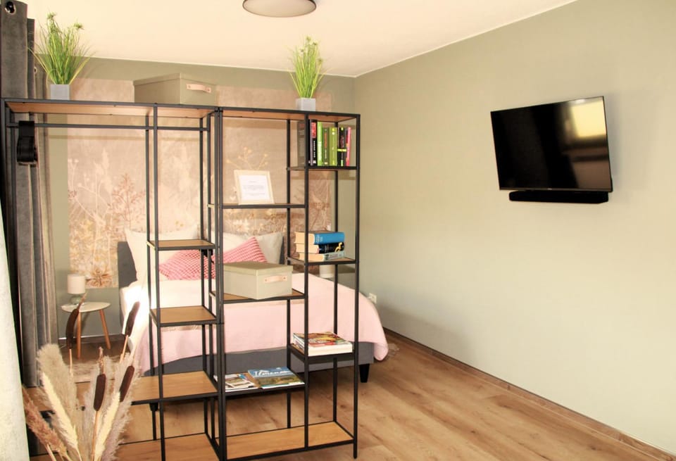 Bed, Library, TV and multimedia, Evening entertainment, Bedroom, wardrobe