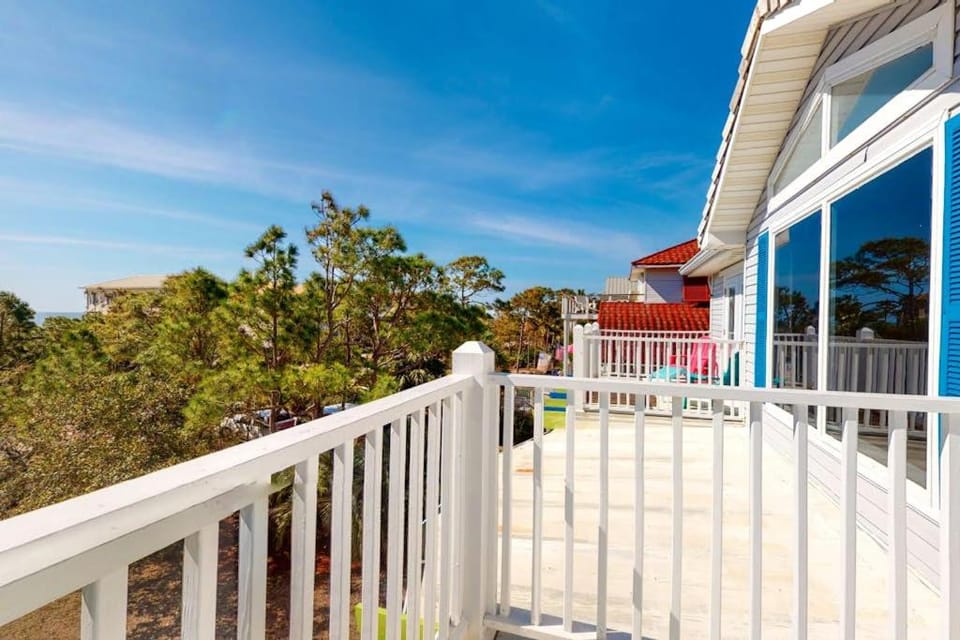 Beach Across the Street Dog-Friendly Home with Private Pool AC WiFi & Games House in Saint George Island