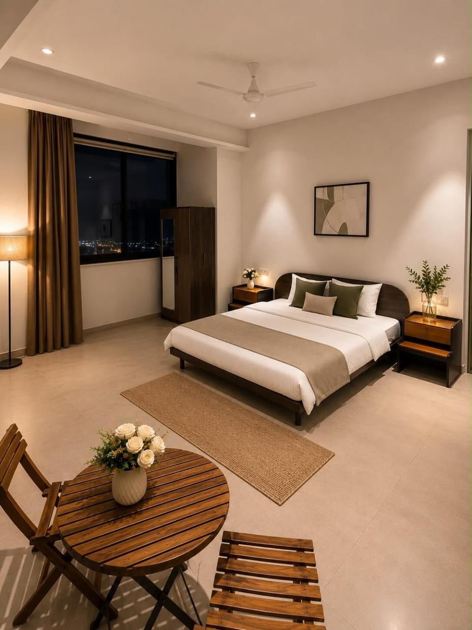 Seating area, Bedroom