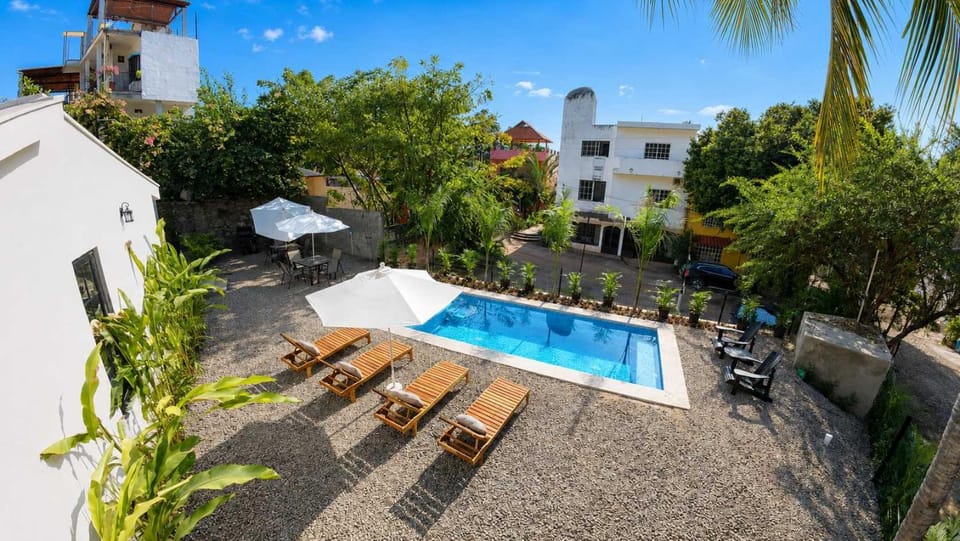 Casa Bonita with Private Pool 80 m from the Beach House in Chacala