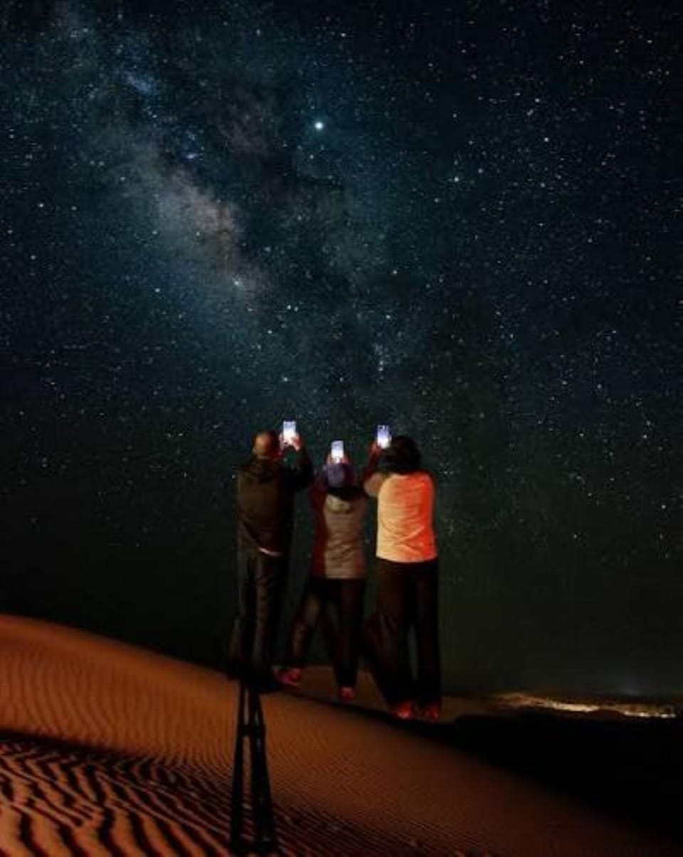 Night, group of guests