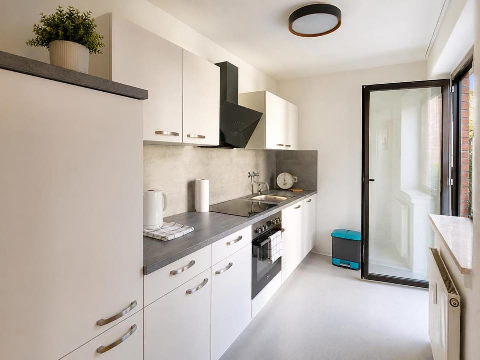 Kitchen or kitchenette, dishwasher, minibar, stove