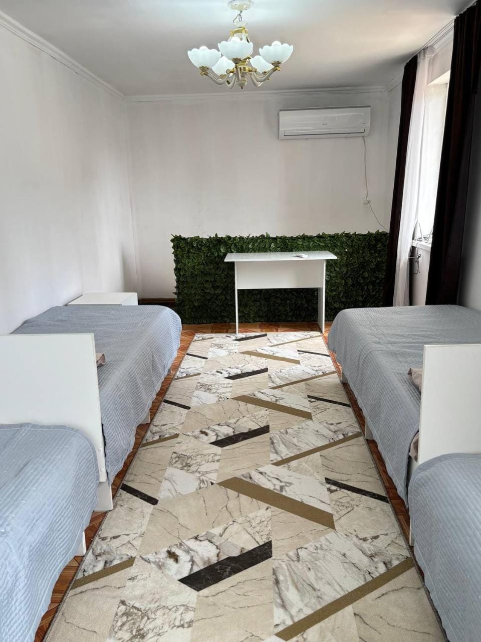 Bed, Photo of the whole room, Bedroom, air conditioner