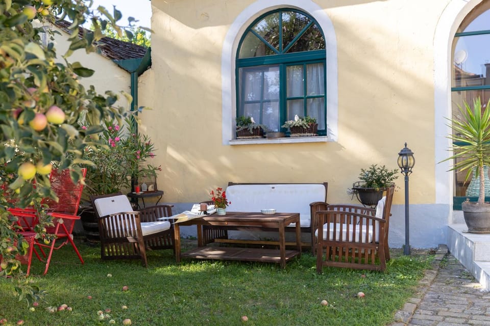 Patio, Garden, Seating area, Garden view