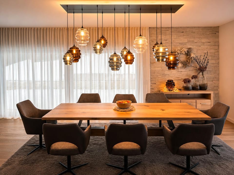 Living room, Seating area, Dining area
