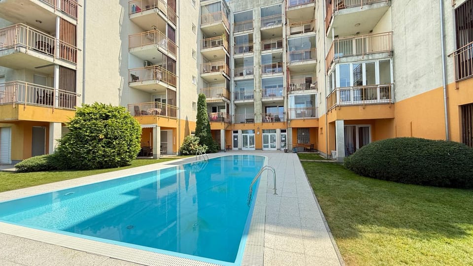 Property building, Pool view, Swimming pool