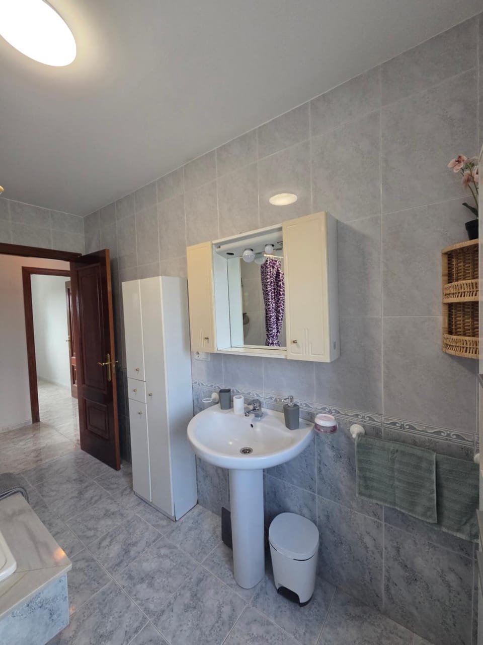 Bathroom, towels