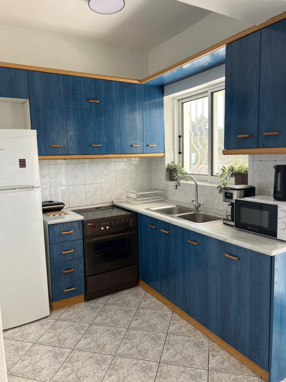 Kitchen or kitchenette, oven, stove