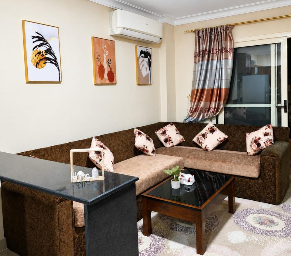 Living room, Seating area, air conditioner