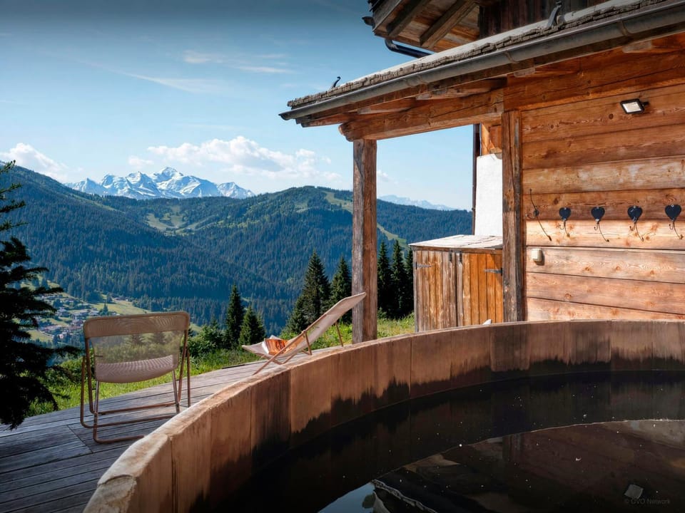 Day, Natural landscape, Summer, Hot Tub, Mountain view