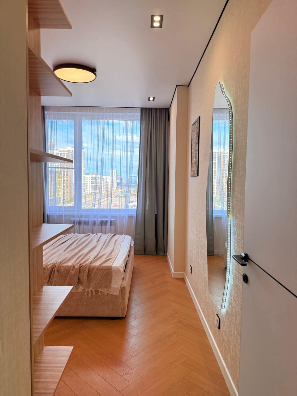 Bed, Photo of the whole room, Bedroom, wardrobe
