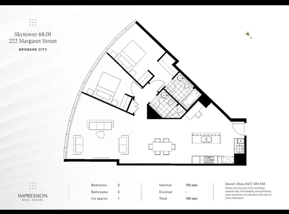Skytower level 68&Amazing River views&Pet Friendly Apartment in Kangaroo Point