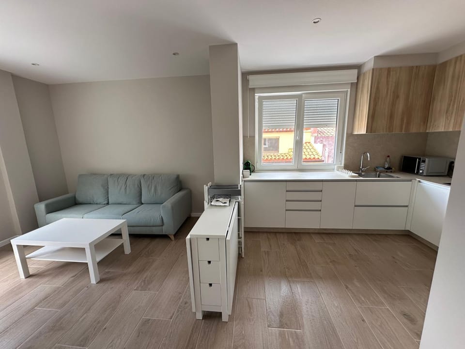 Kitchen or kitchenette, Living room, Dining area