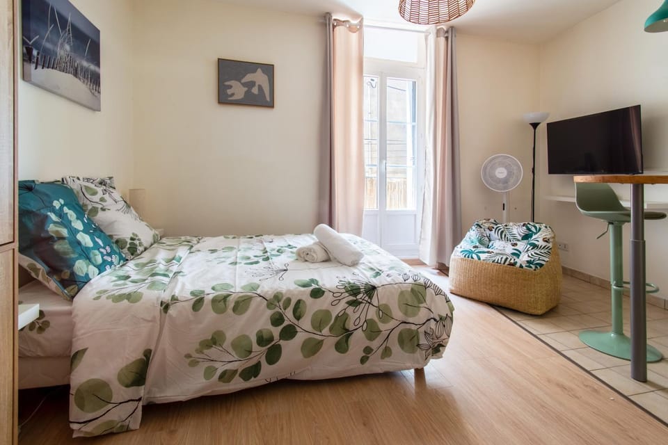 Studio deluxe - climatisé - WIFI - TV connectée - Parking 1mn à pied Apartment in Béziers