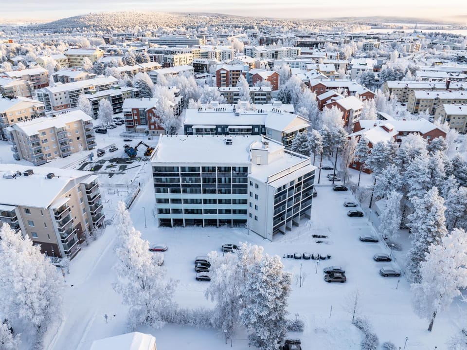 Property building, Neighbourhood, Bird's eye view, Winter, City view, Street view, Location