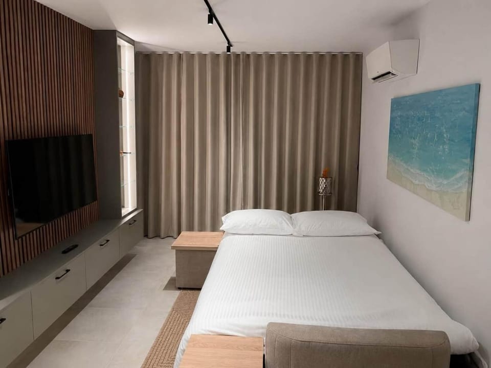 Bed, TV and multimedia, Living room, Photo of the whole room, air conditioner
