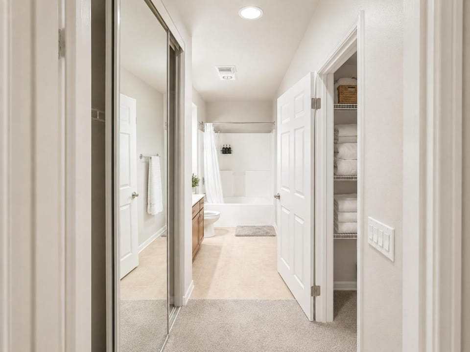 Shower, Bathroom, wardrobe