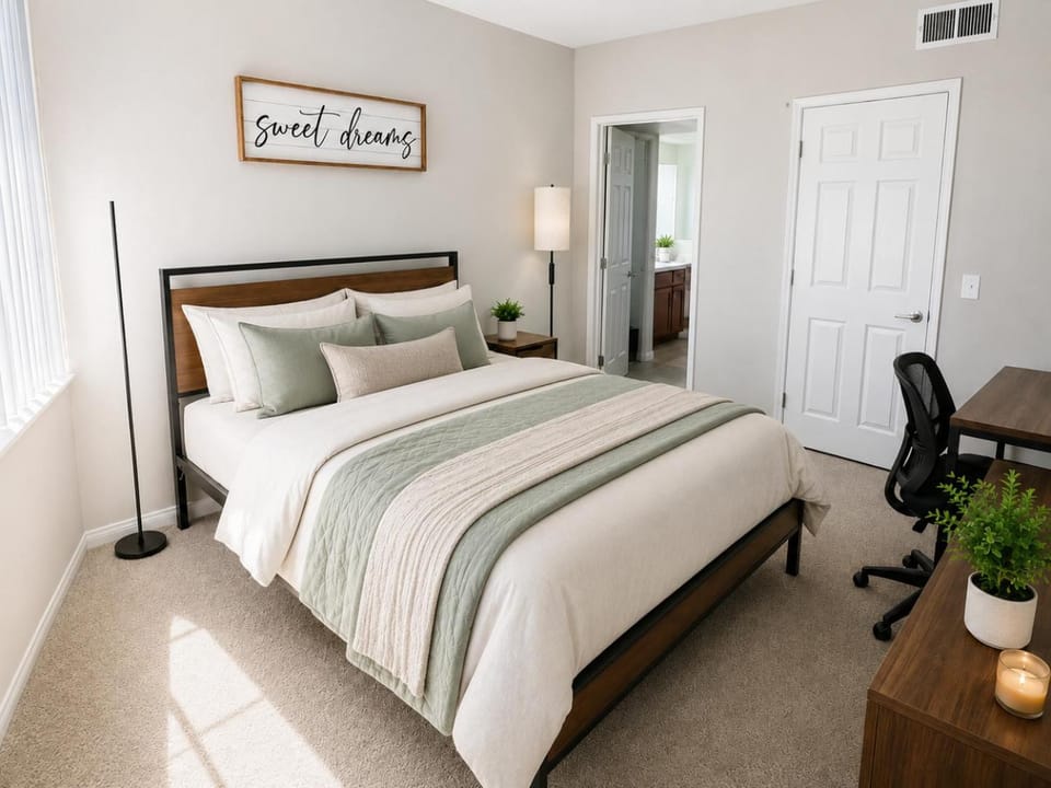 Bed, Photo of the whole room, Bedroom