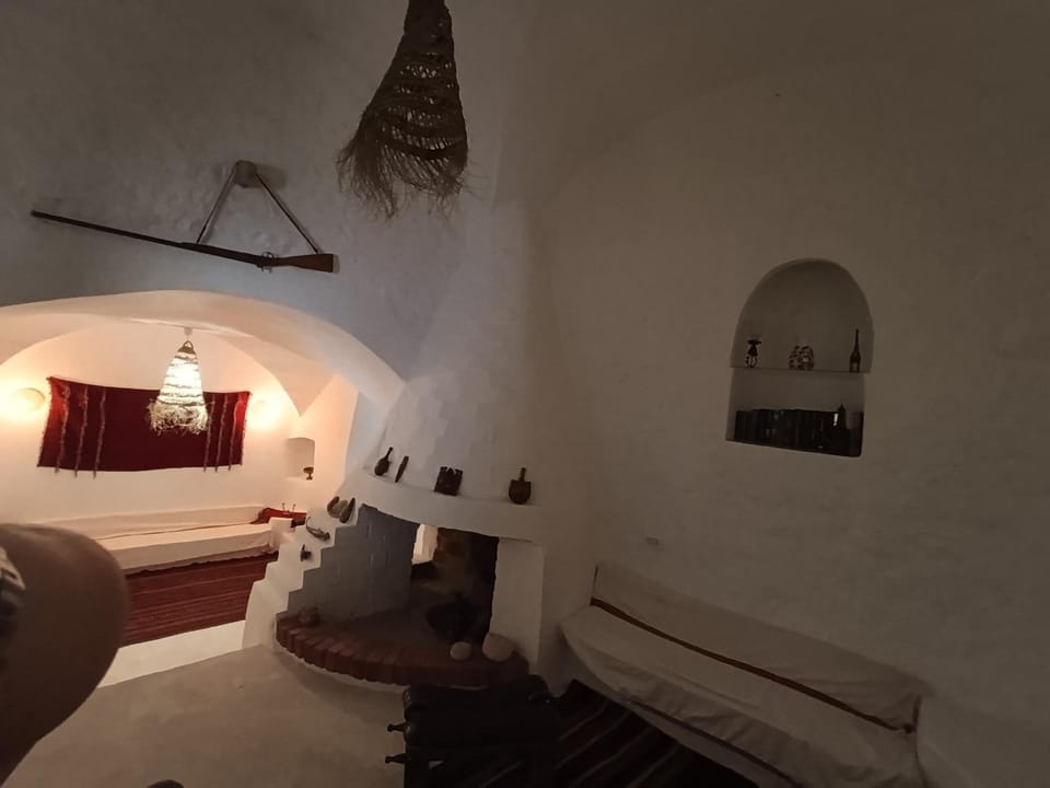 Living room, fireplace