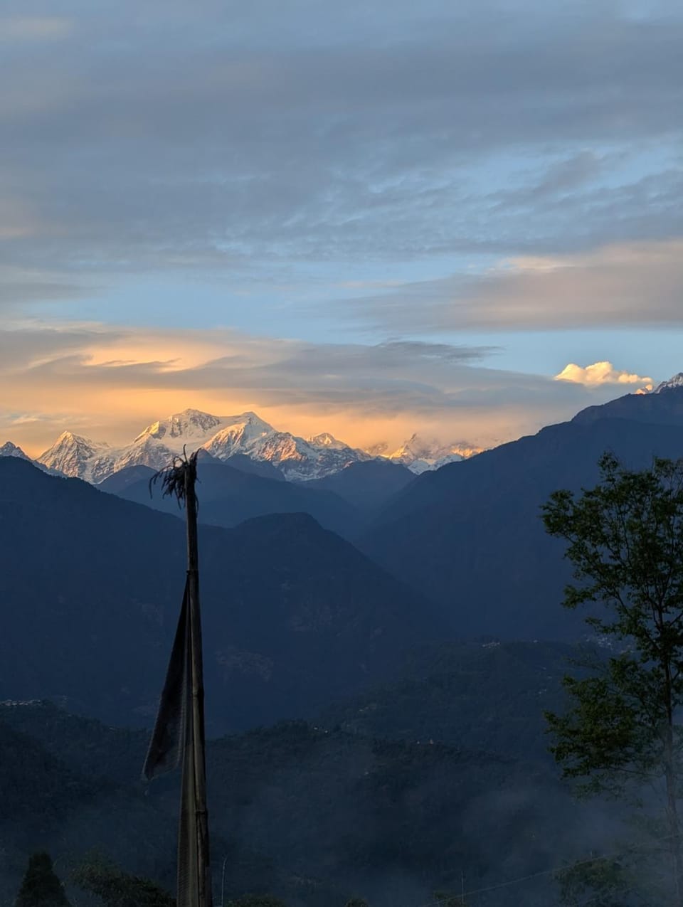 Natural landscape, Mountain view, Sunset