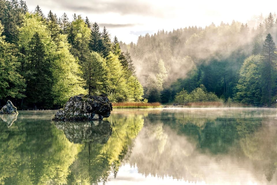Natural landscape, Lake view