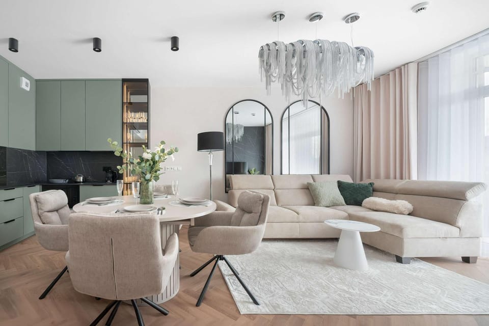 Kitchen or kitchenette, Living room, Seating area, pet friendly