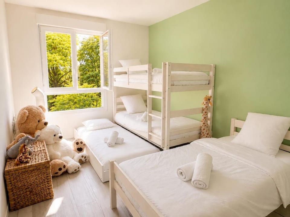 L'Horizon - Appt luxe 103m clim 9 pers 3 ch - Paris & Disney Apartment in Noisy-le-Grand