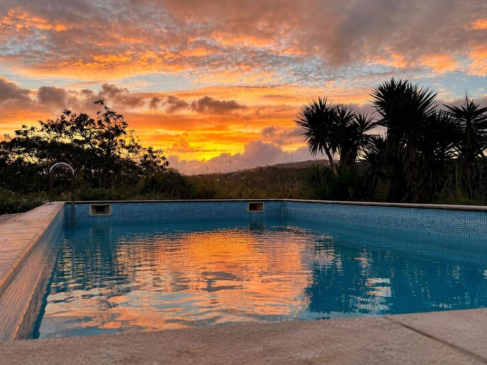 Natural landscape, Pool view, Swimming pool, Sunset, Public Bath