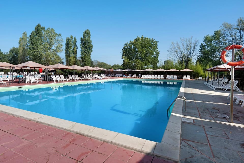 Property building, Living room, Swimming pool