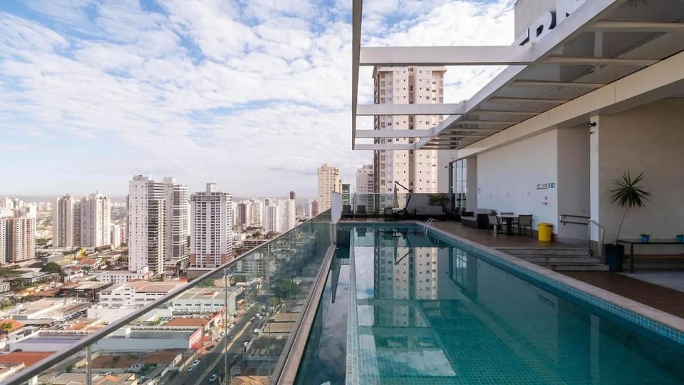 Property building, Day, View (from property/room), Balcony/Terrace, City view, Pool view, Swimming pool