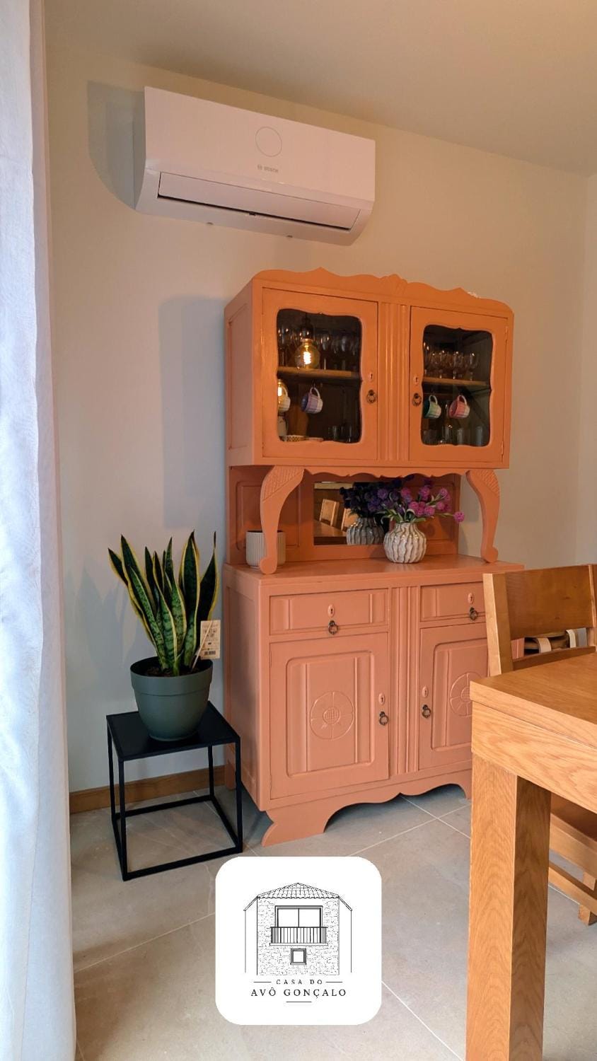 Dining area, air conditioner