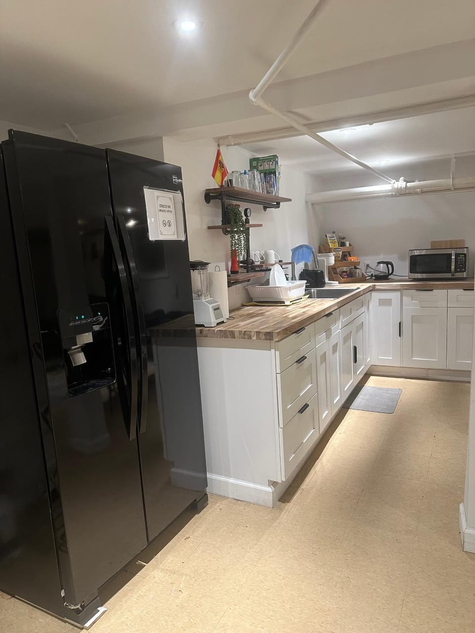 Kitchen or kitchenette, toaster