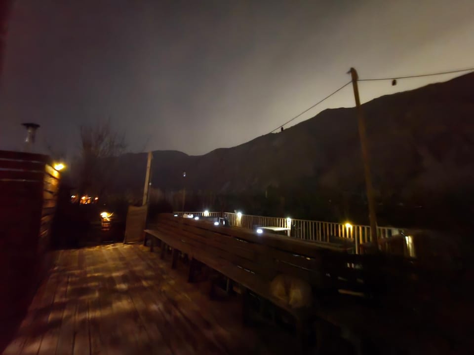 Night, Natural landscape, Mountain view