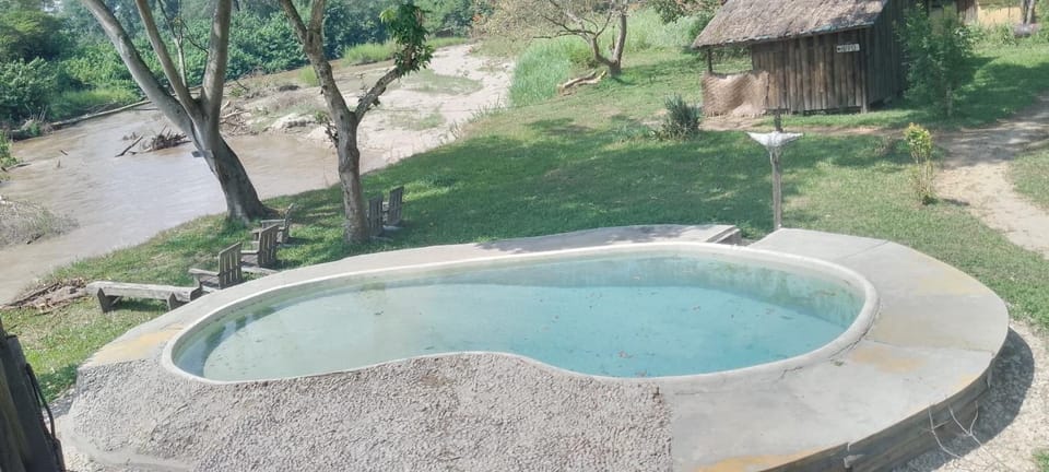 At the river campsite Campground/ 
RV Resort in Uganda