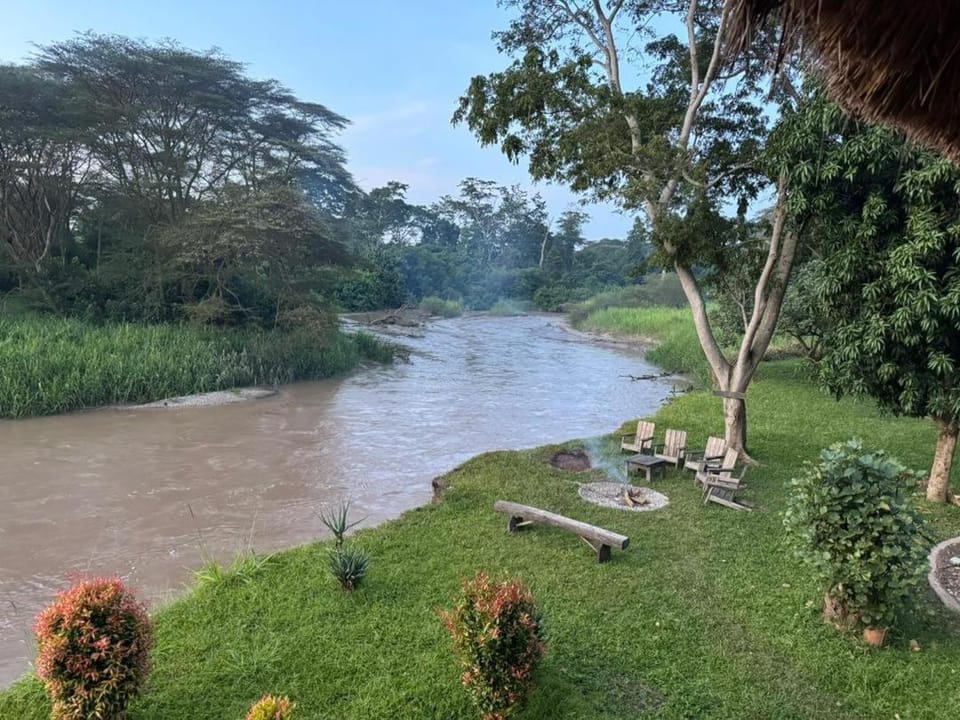 At the river campsite Campground/ 
RV Resort in Uganda