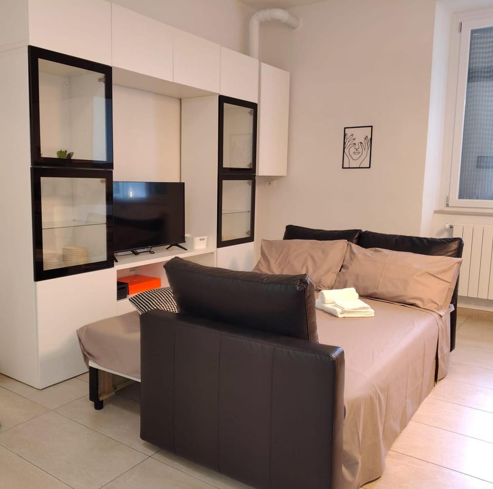 Bed, TV and multimedia, Living room, Photo of the whole room, Seating area