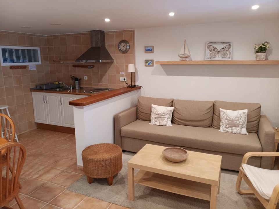 Kitchen or kitchenette, Living room, Dining area, stove