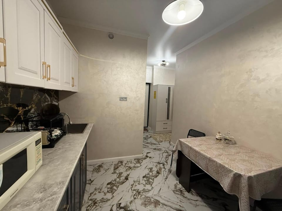 Kitchen or kitchenette, Dining area, stove