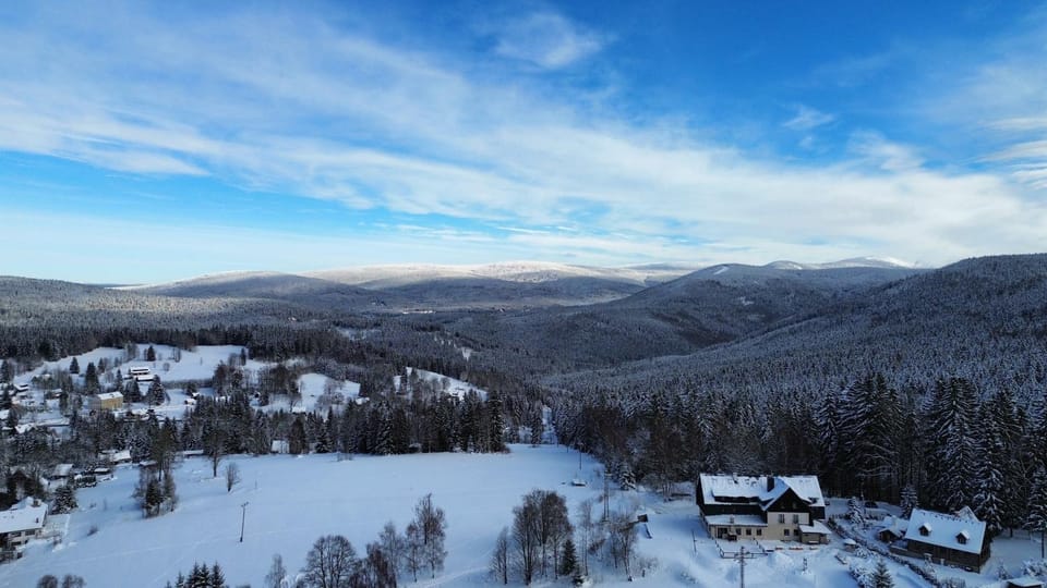 Bird's eye view, Winter, Mountain view
