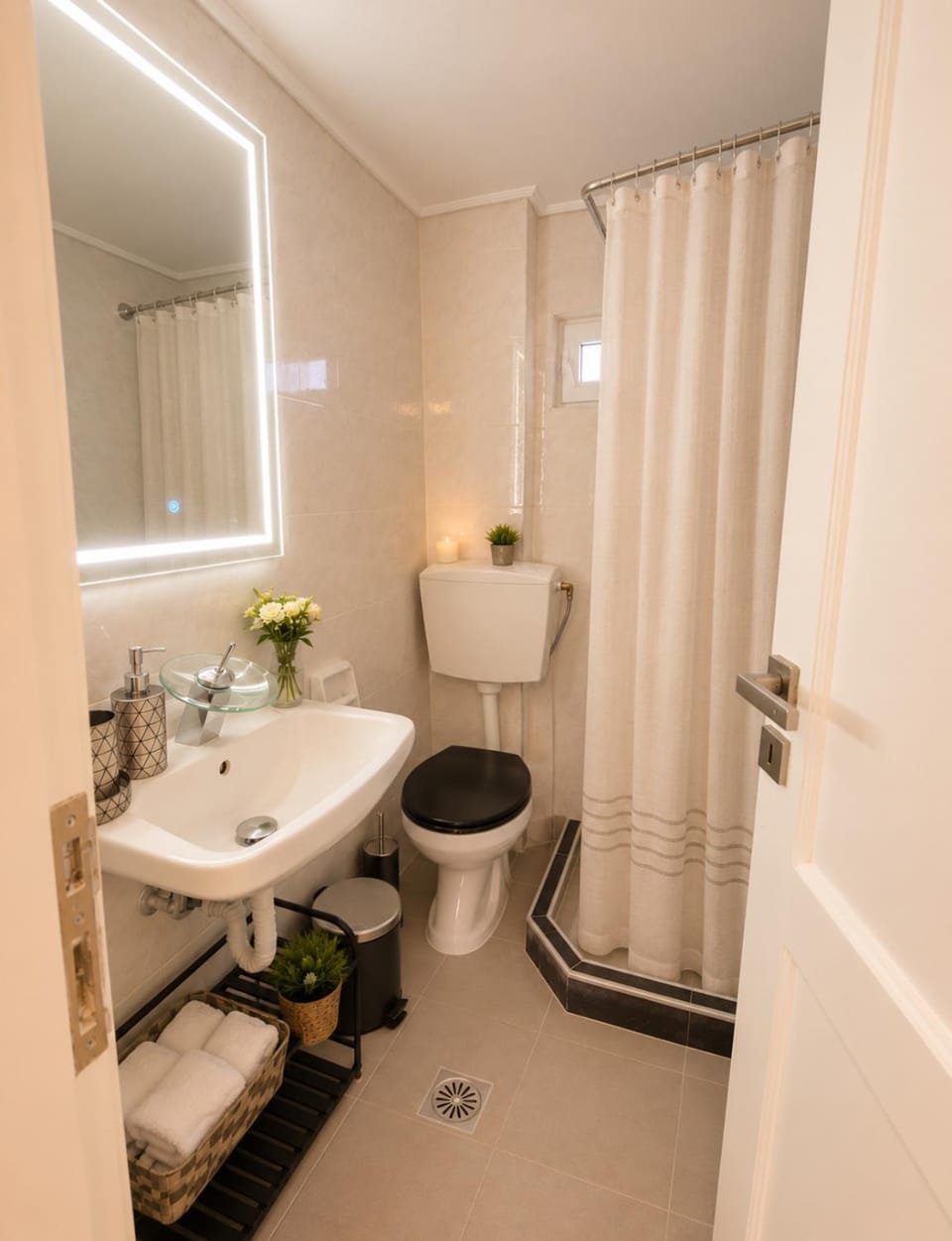Shower, Toilet, Bathroom, towels