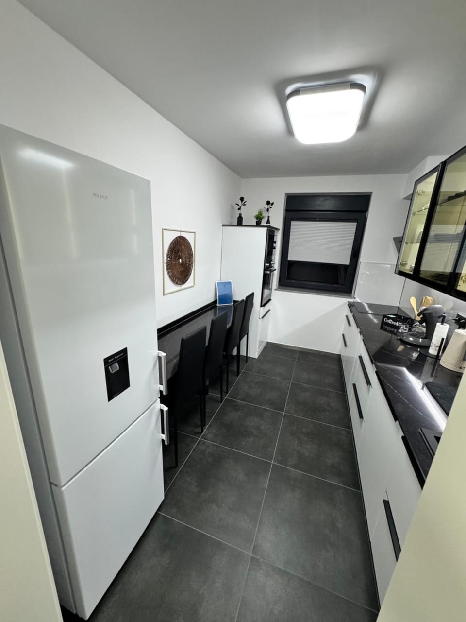 Kitchen or kitchenette, oven, stove