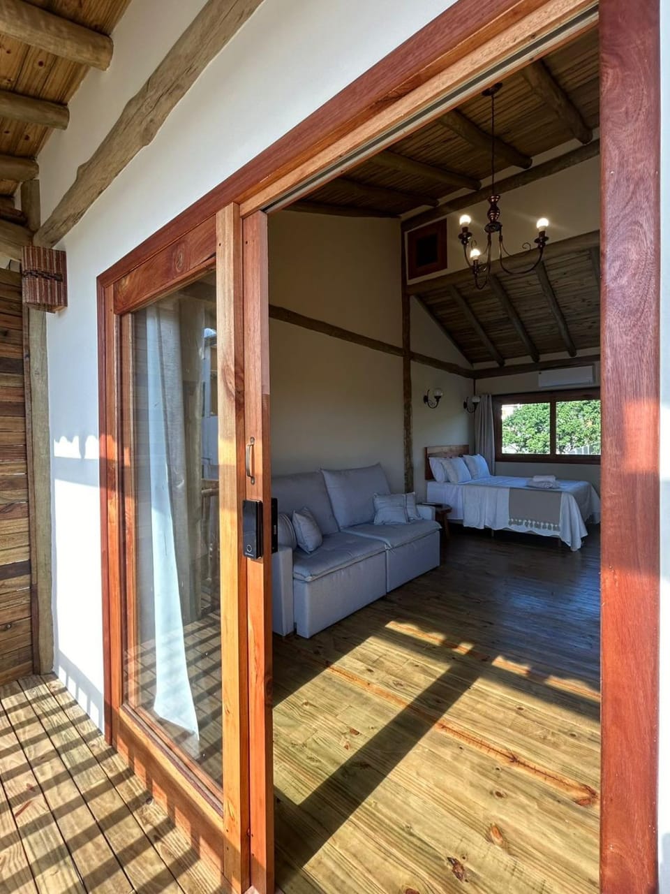 Bed, Balcony/Terrace, Living room, Photo of the whole room, Bedroom