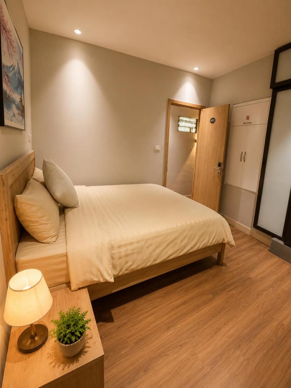 Bed, Photo of the whole room, Bedroom, wardrobe