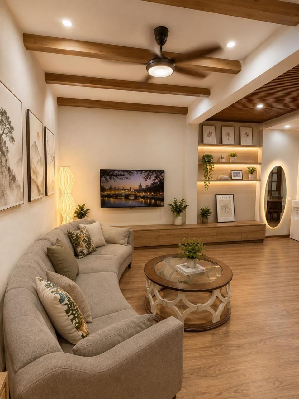 TV and multimedia, Living room, Seating area, air conditioner