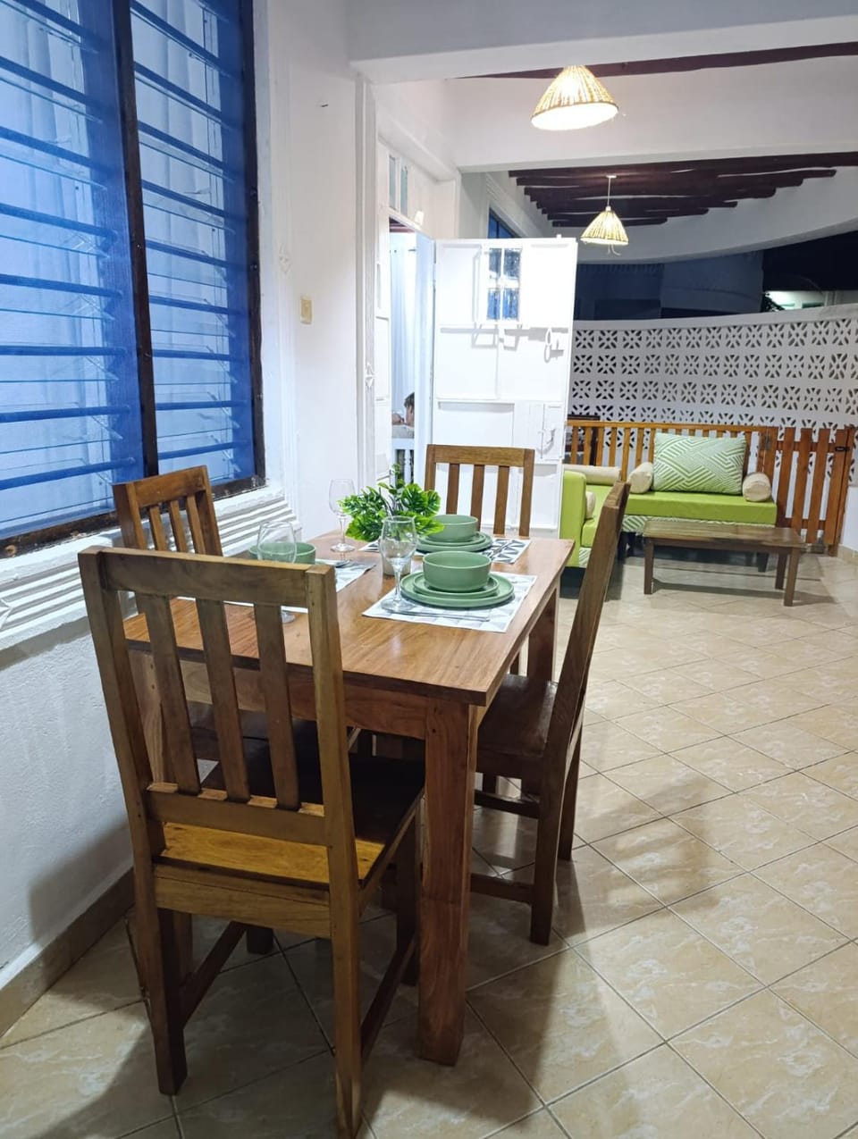 Patio, Seating area, Dining area, Inner courtyard view