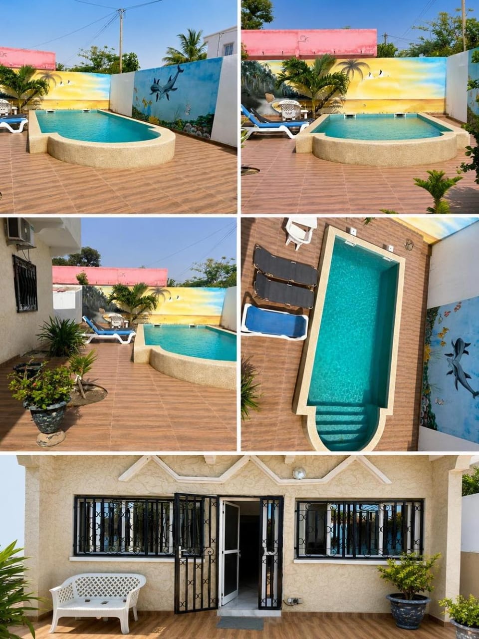Facade/entrance, Swimming pool